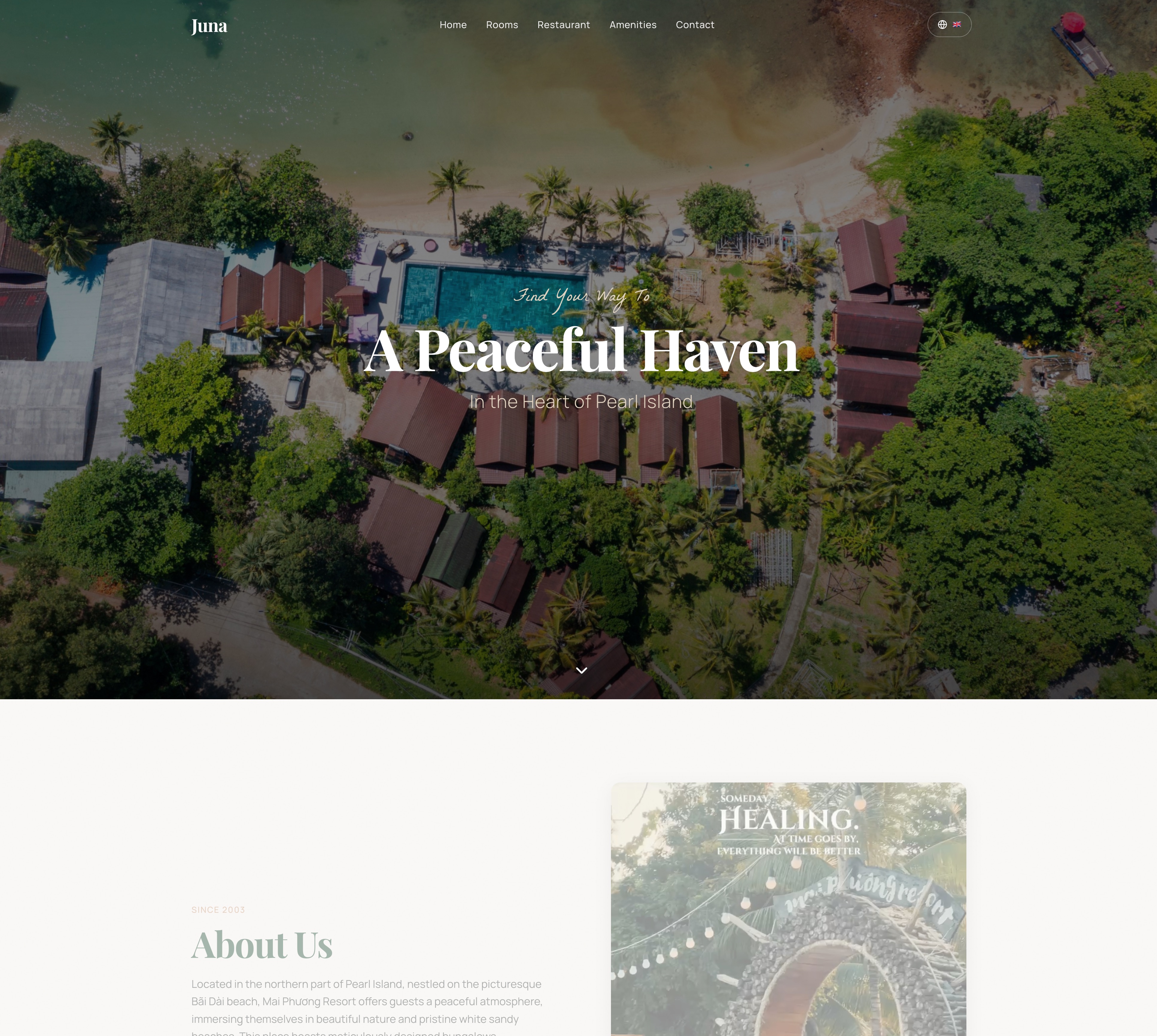 Juna Resort website